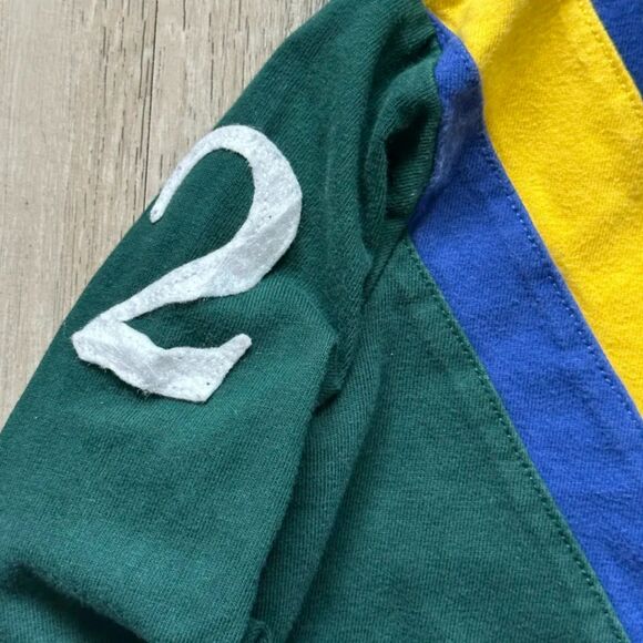 Vintage Polo Ralph Lauren Country Riders Jockey Club Rugby Shirt Size 2 Kids - Picture 4 of 5